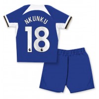 Billiga Chelsea Christopher Nkunku #18 Barnkläder Hemma fotbollskläder till baby 2023-24 Kortärmad (+ Korta byxor)